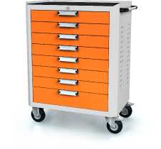 Trolley DVU 968 x 765 x 500 - basic - 8x drawers